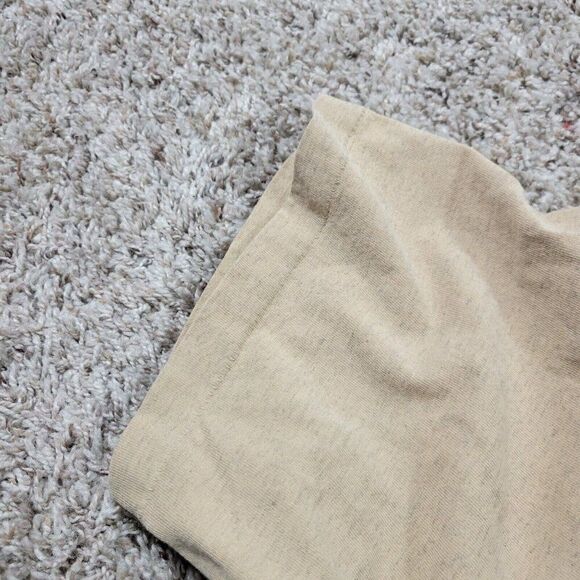 Vintage American Flag T Shirt Mens Large Beige Short Sleeve Button Alore Read* - Picture 8 of 11